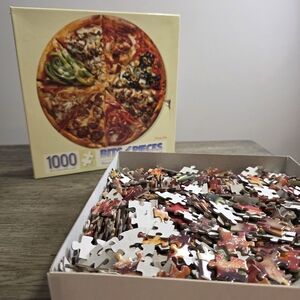 Pizza Pie - 1000 Piece Round Jigsaw Puzzle